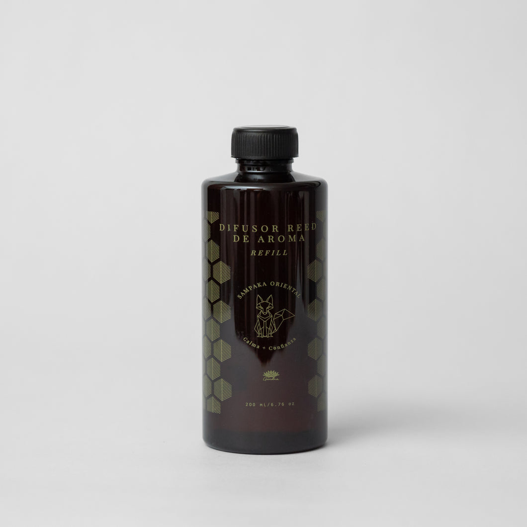 Refill Difusor reed de aroma Sampaka oriental 200 mL